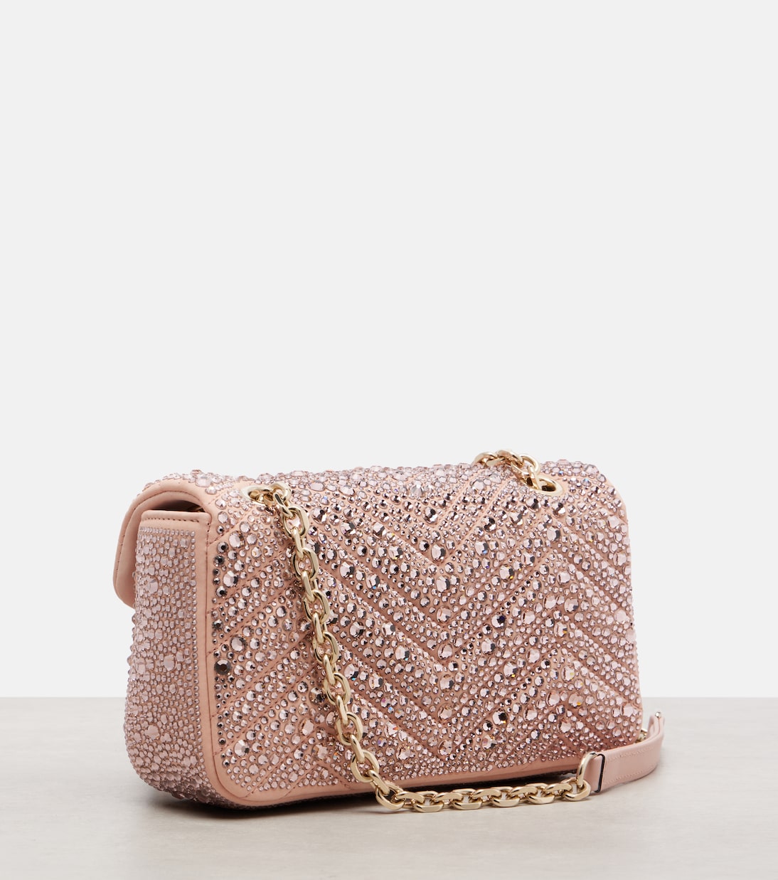 GG Marmont 스몰 레더 숄더 백 | Gucci