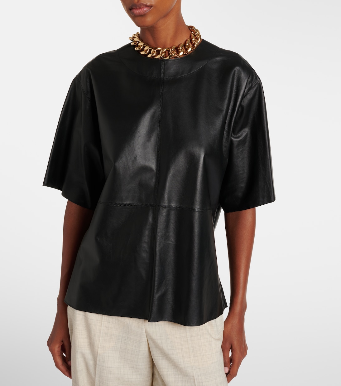 Tanjic leather top | Joseph
