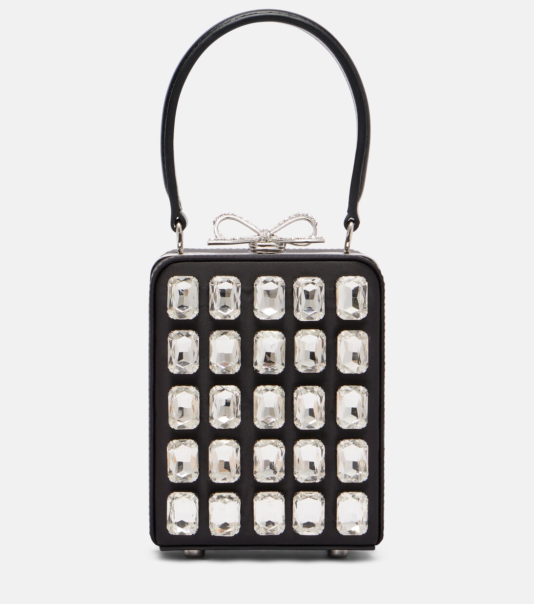 Micro crystal-embellished box bag | Self-Portrait