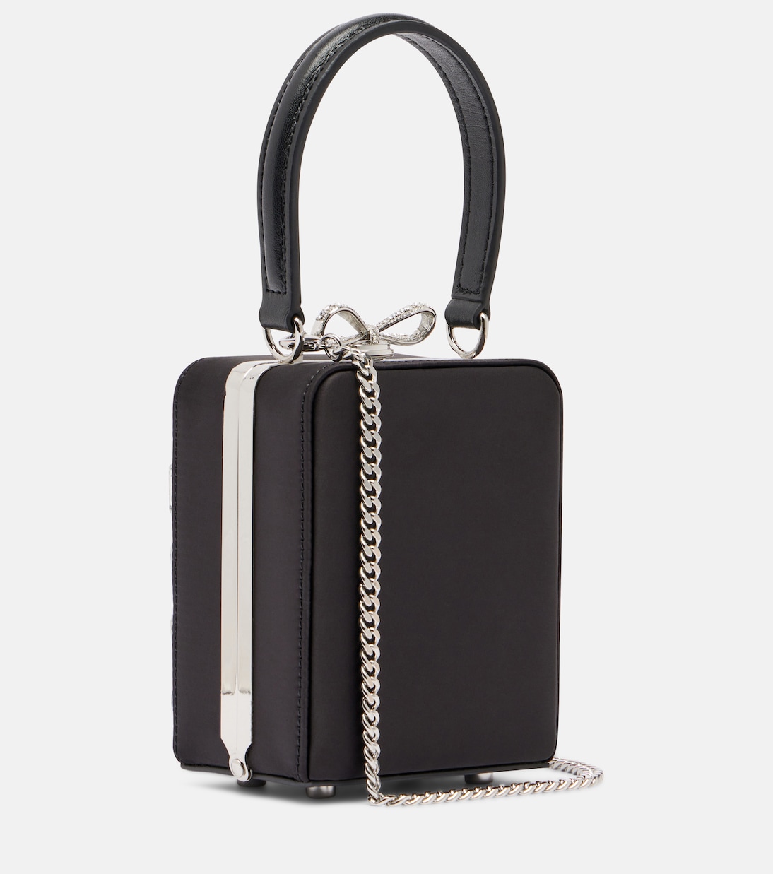 Micro crystal-embellished box bag | Self-Portrait