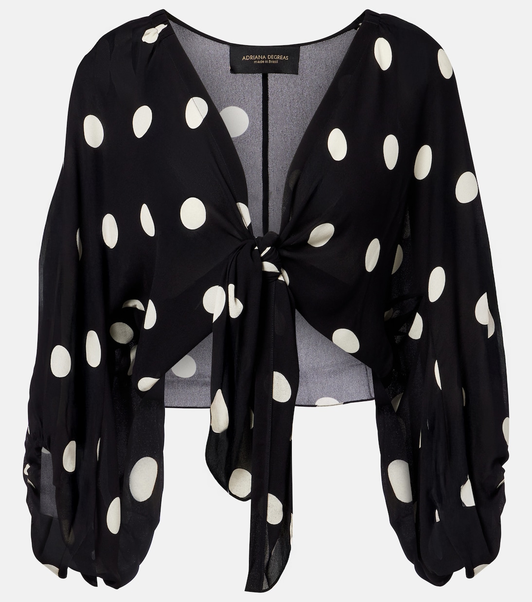 Polka-dot crop top | Adriana Degreas
