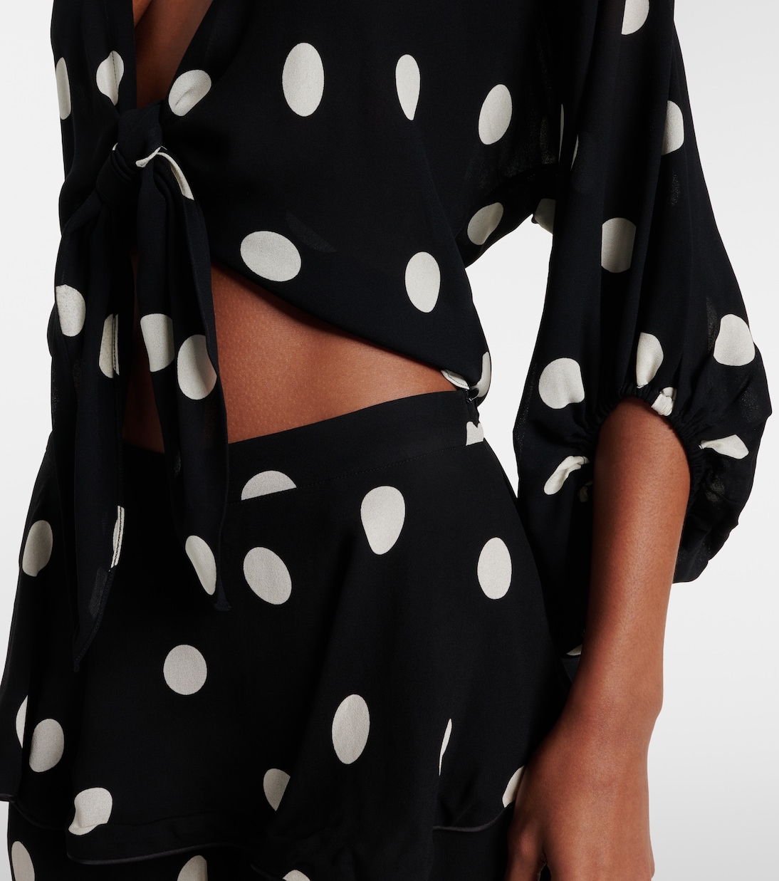 Polka-dot crop top | Adriana Degreas