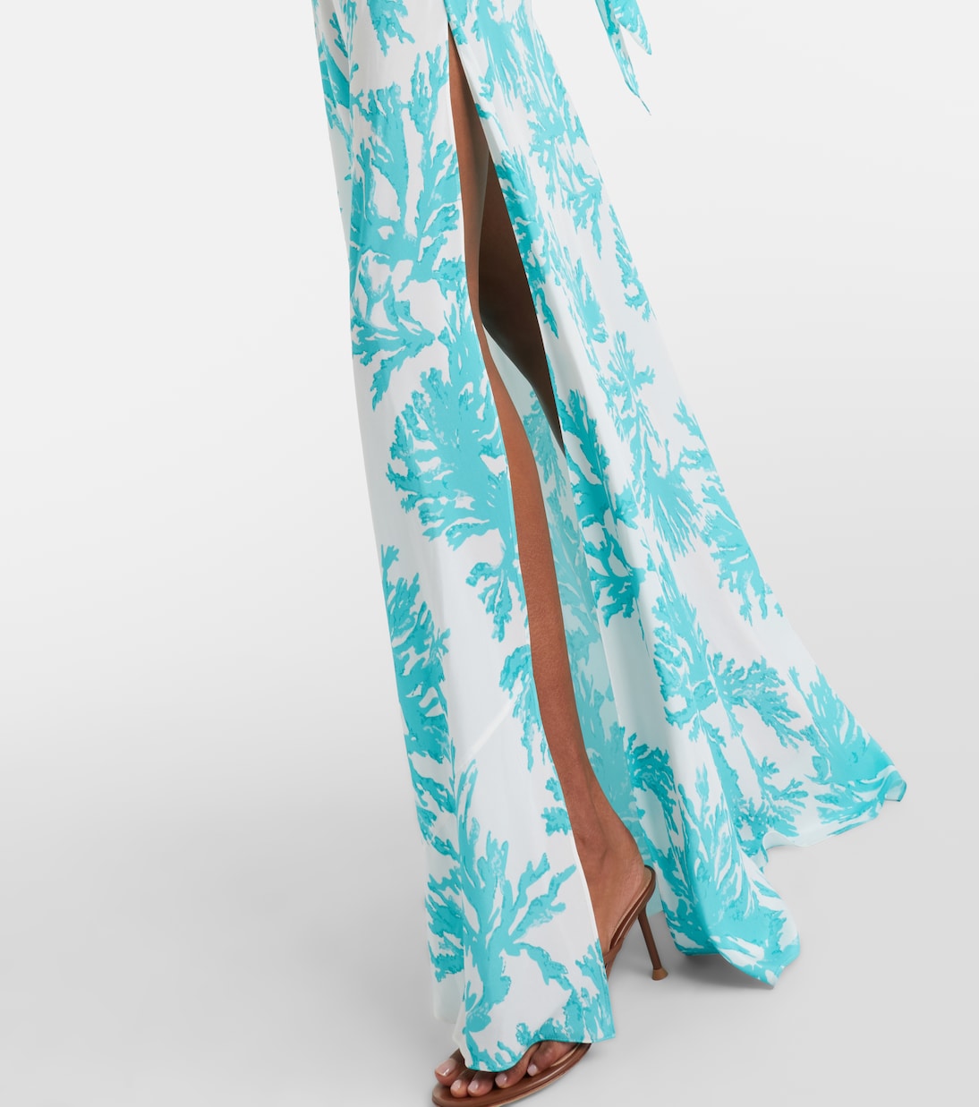 Odetta scarf-detail one-shoulder gown | Alexandra Miro