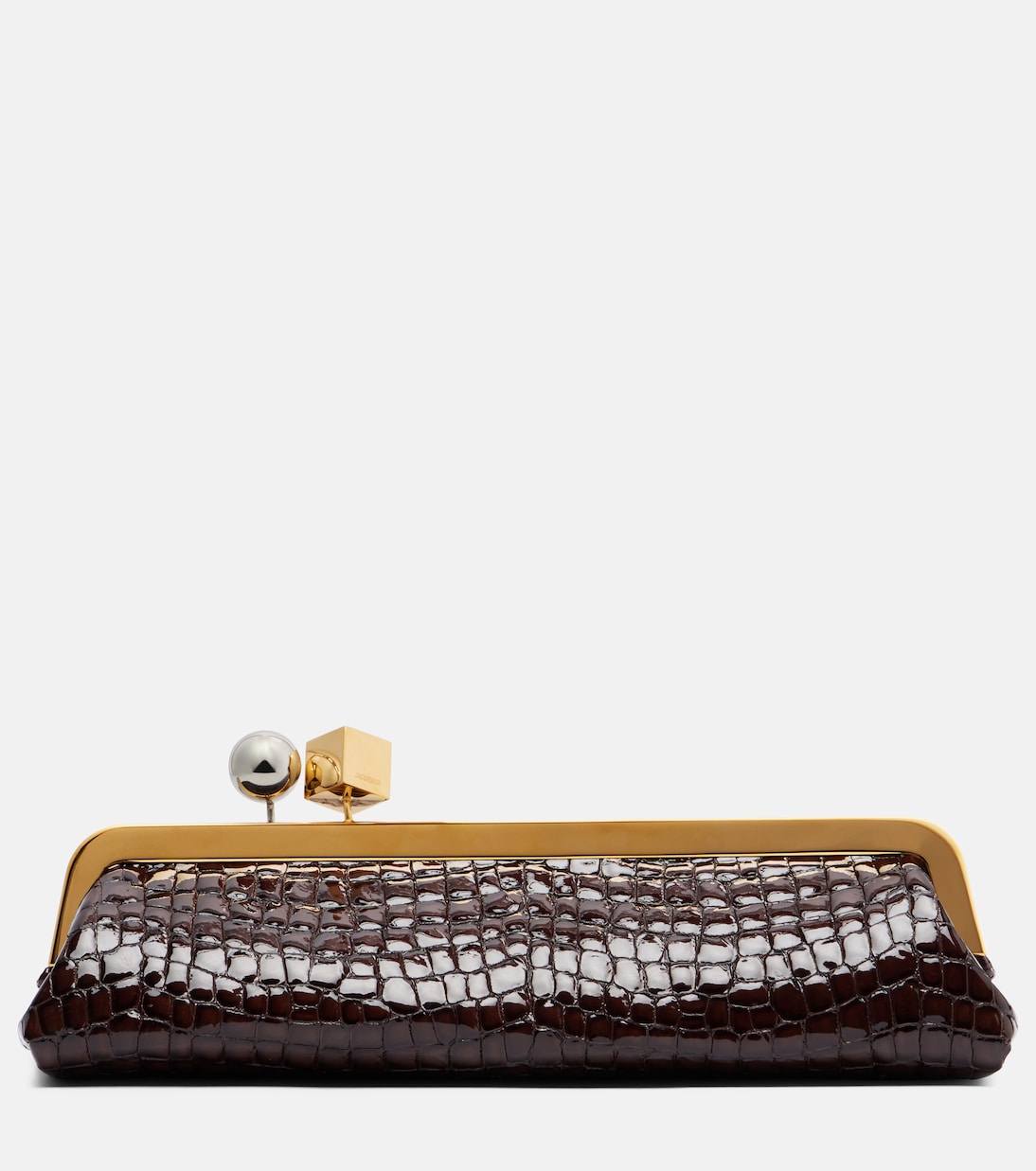 Salon croc-effect leather shoulder bag | Jacquemus