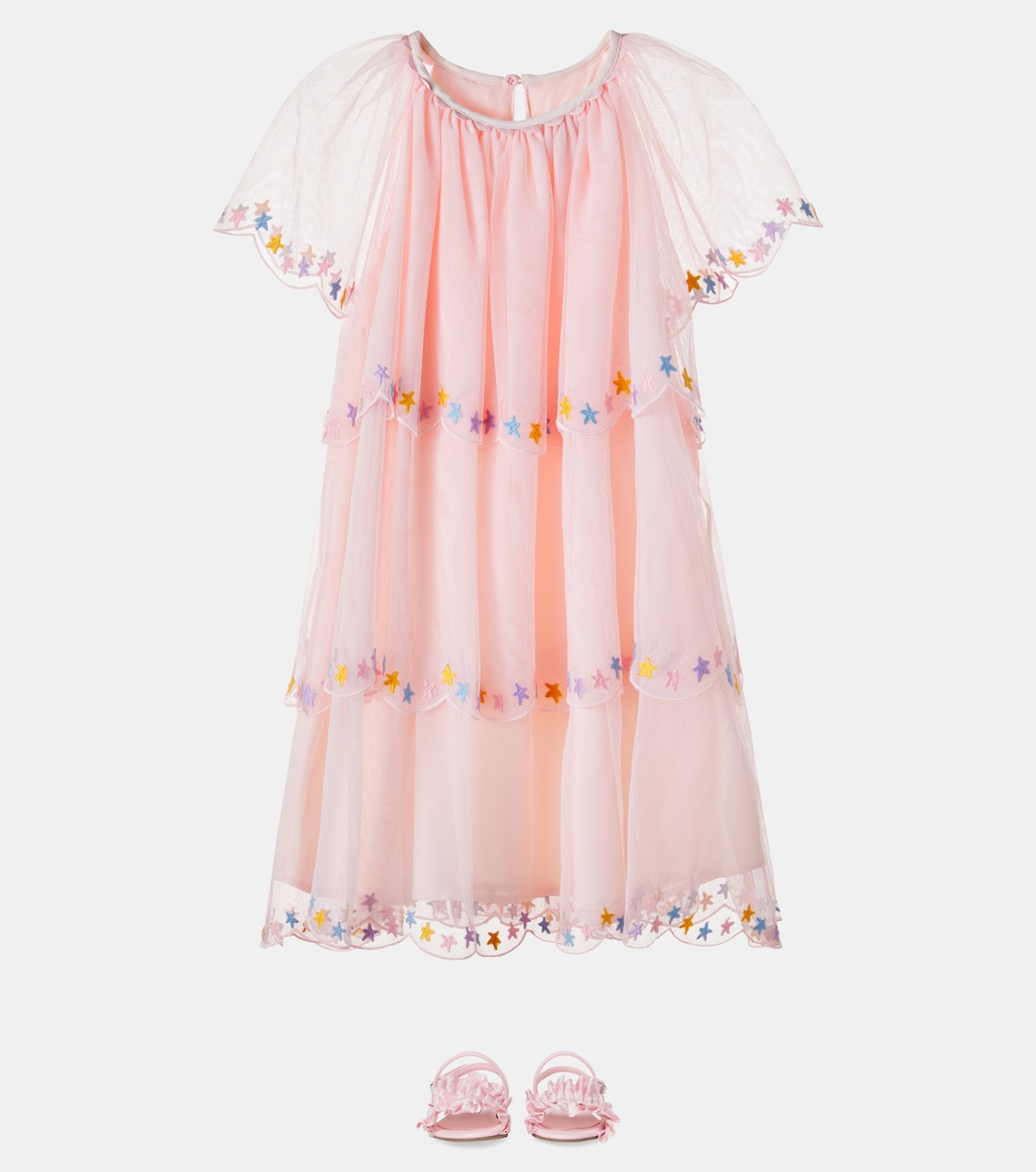 Besticktes Kleid aus Tüll | Stella McCartney Kids