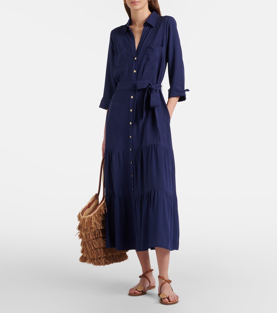 Tiered shirt dress | Heidi Klein