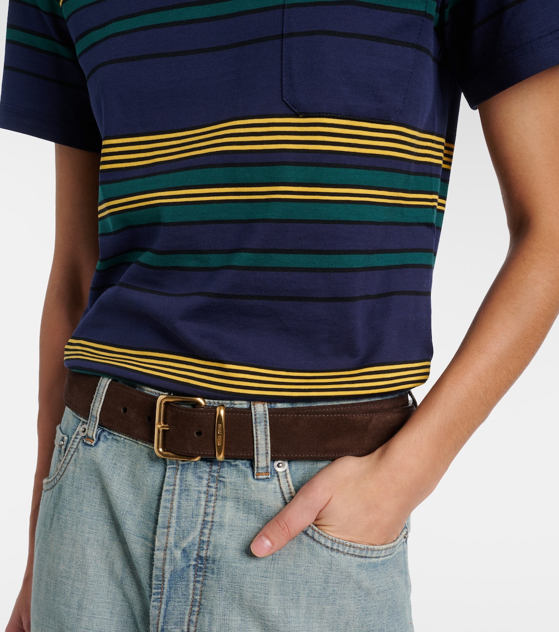 Suede belt | Miu Miu