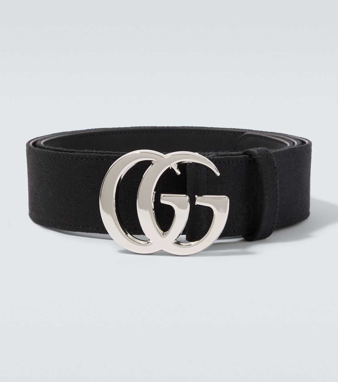Flat Marmont GG Canvas belt | Gucci