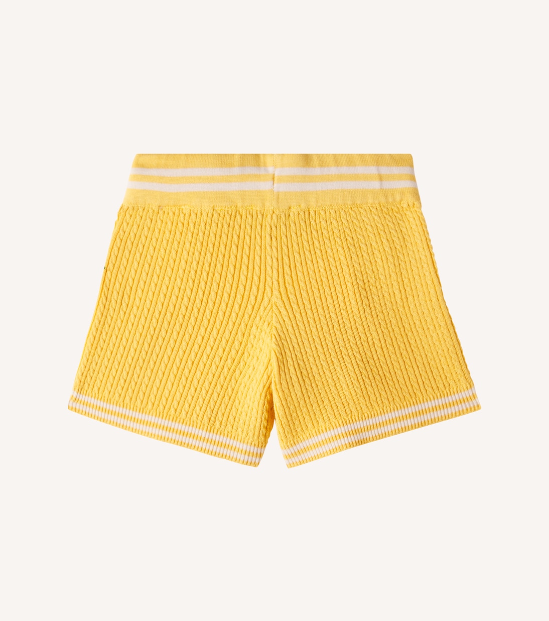 Cable-knit cotton shorts | Mini Rodini