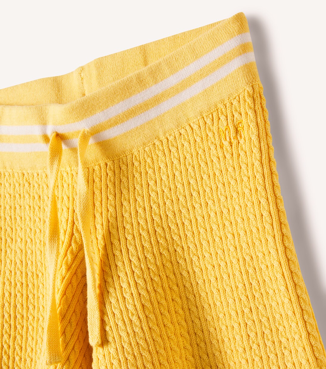 Cable-knit cotton shorts | Mini Rodini