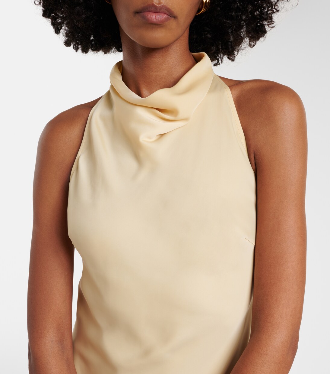 Robe longue en satin | Rotate