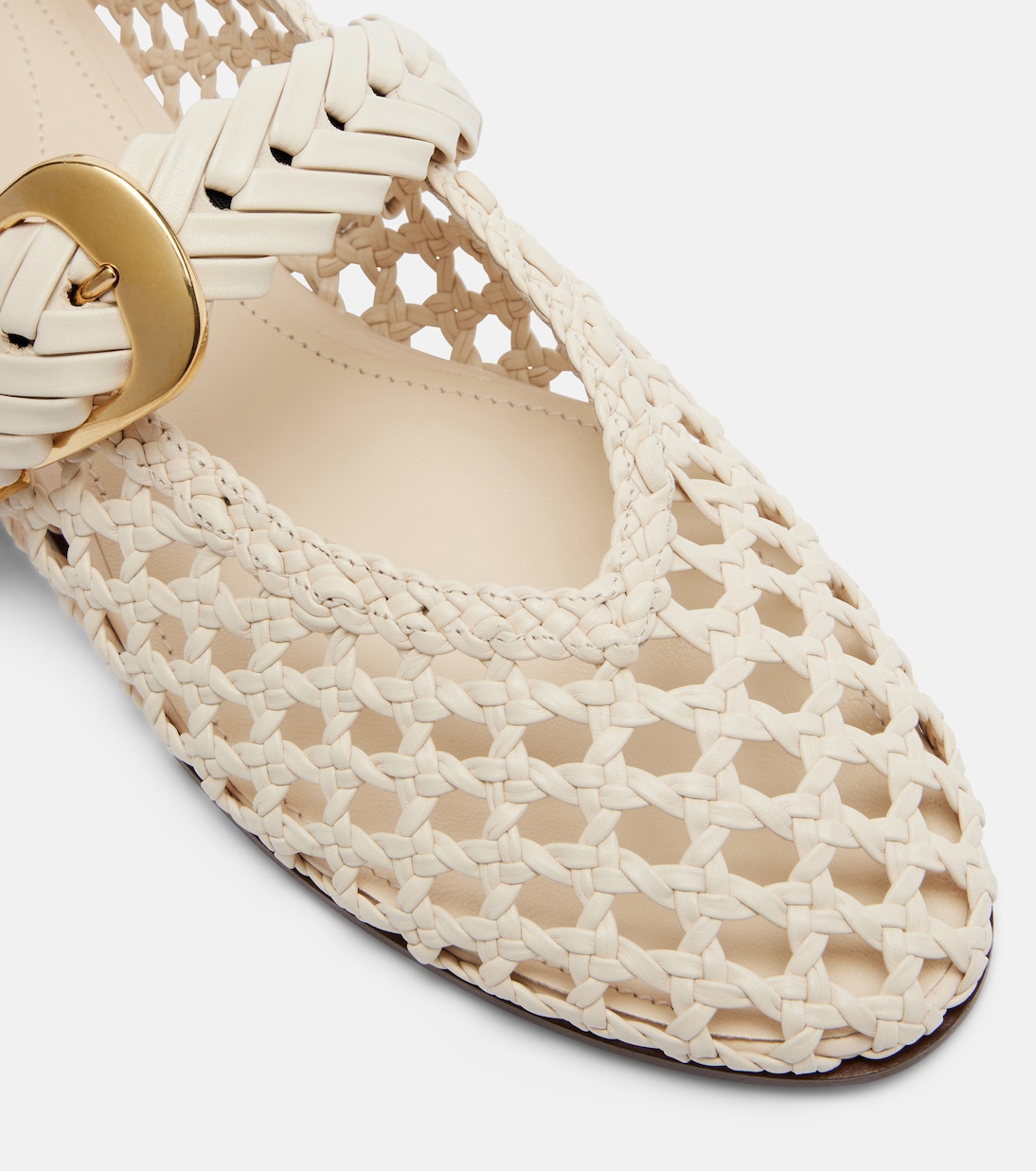 Alchemy braided leather Mary Jane flats | Zimmermann