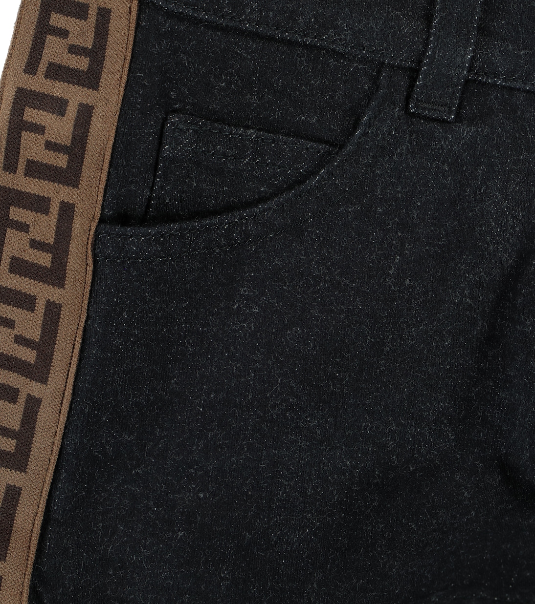 Shorts FF de algodón elastizado | Fendi Kids