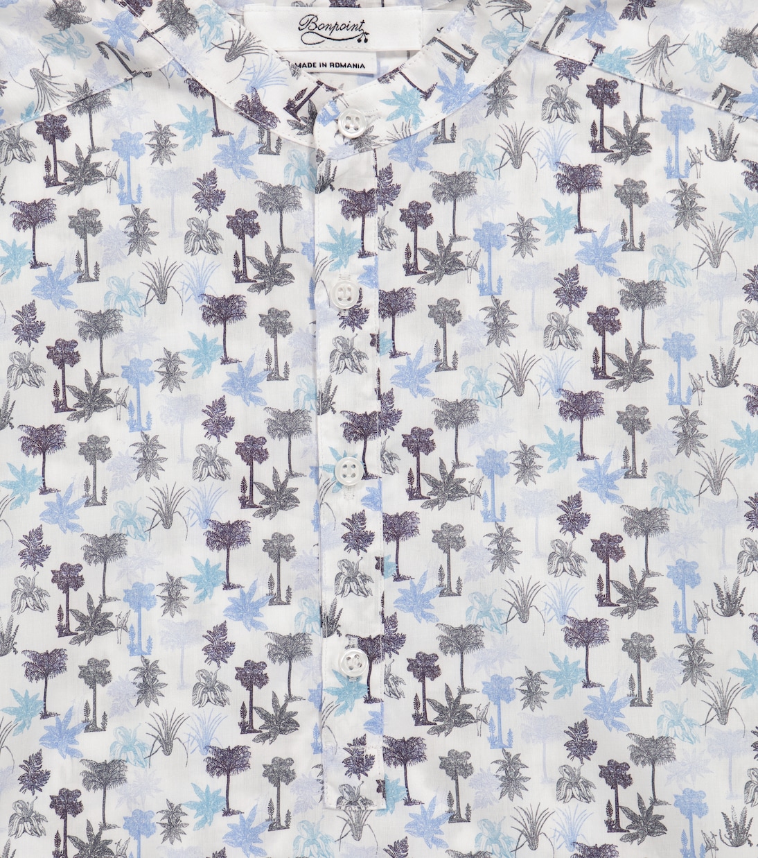 Cesar floral cotton shirt | Bonpoint