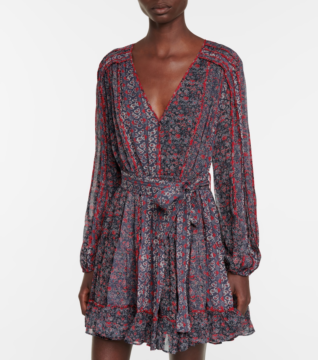 Eleni floral silk minidress | Ulla Johnson