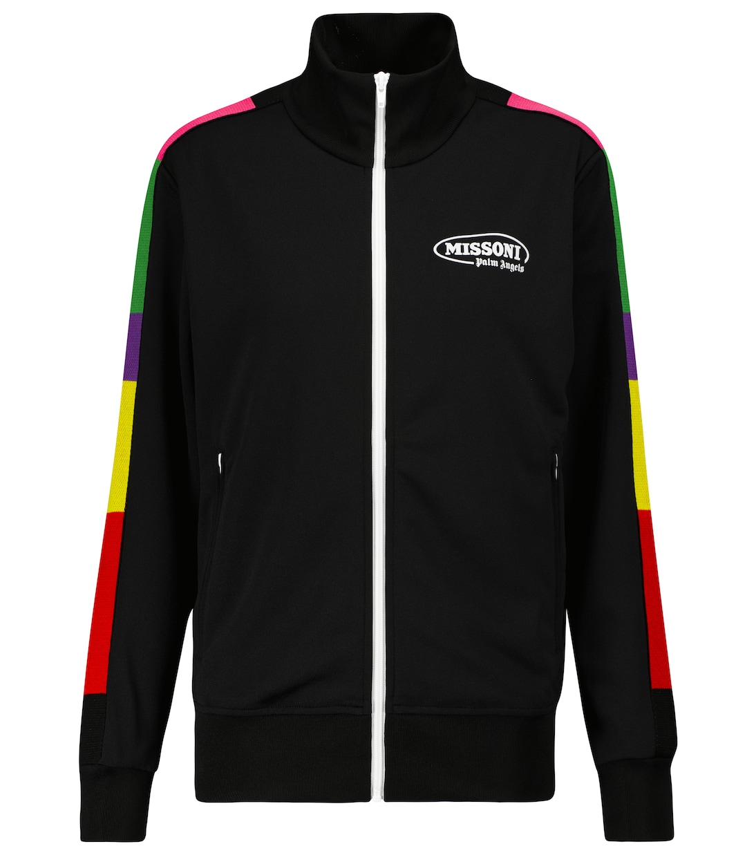 x Missoni technical jersey jacket in black Palm Angels Mytheresa
