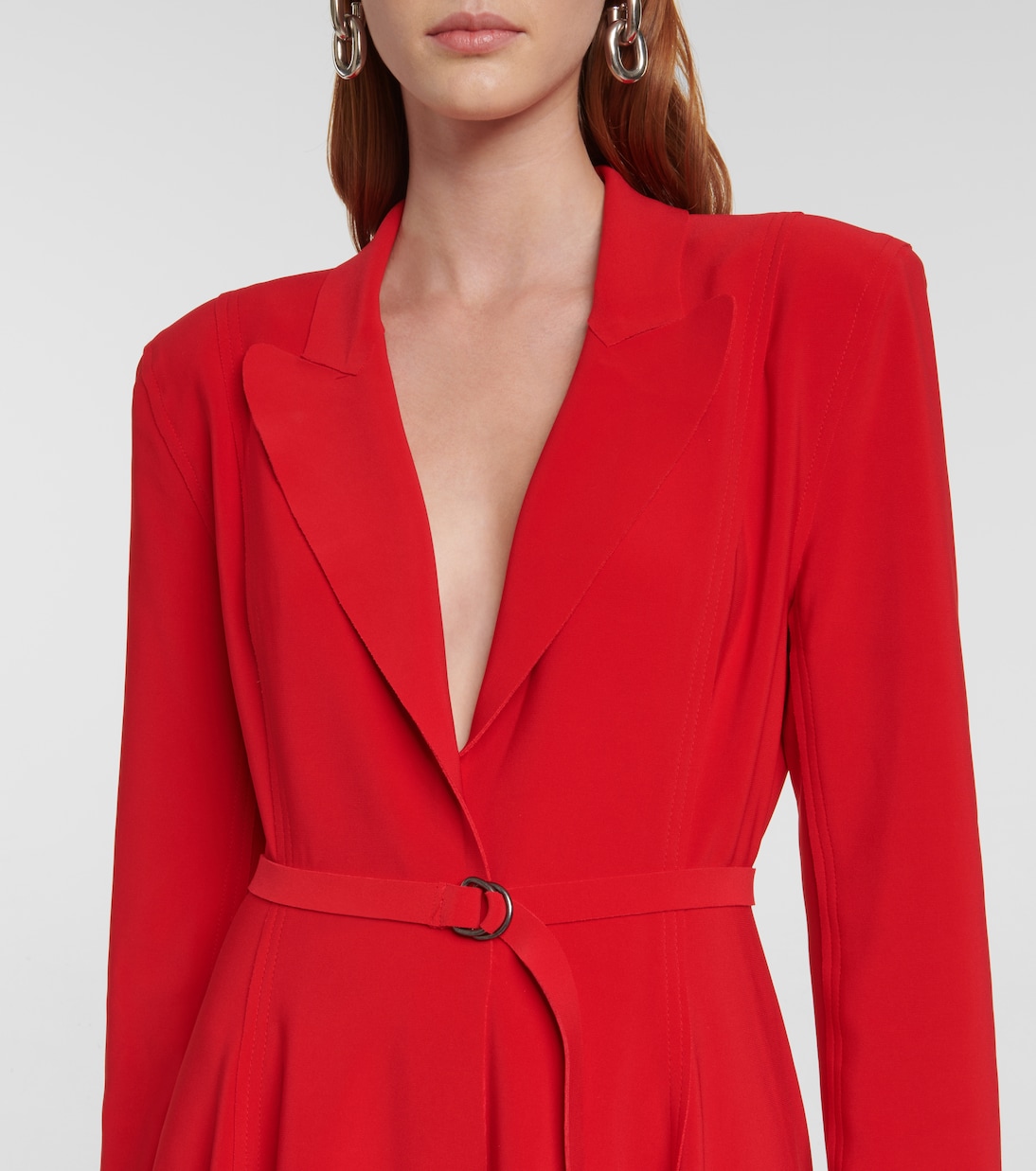 Vestido midi con cinturón | Norma Kamali