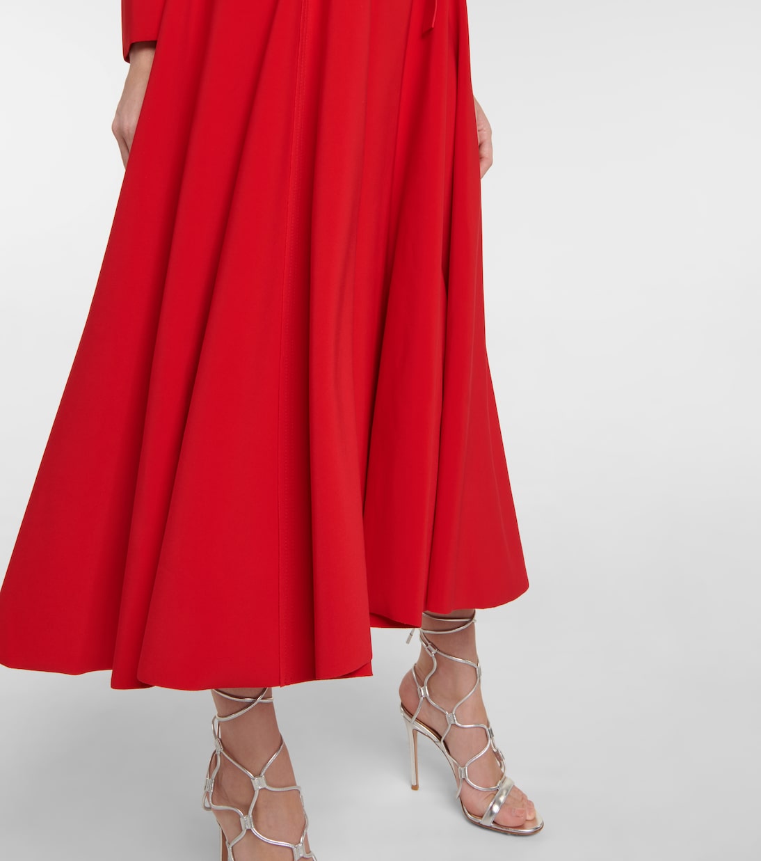 Vestido midi con cinturón | Norma Kamali