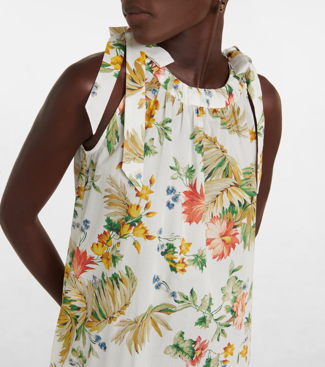 Vacation Maxikleid Dimitra aus Baumwolle | Erdem