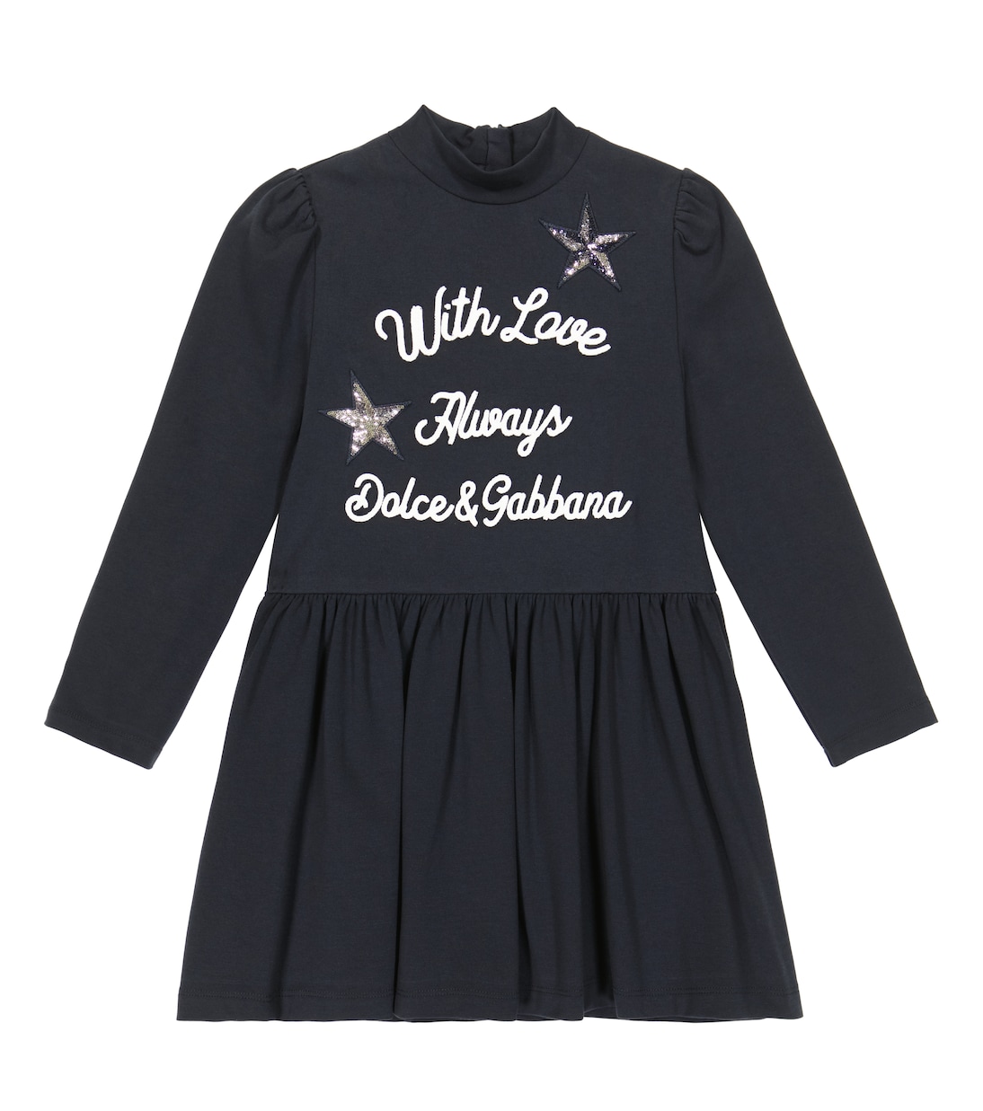 Vestido de punto en mezcla de algodón | Dolce&Gabbana Kids