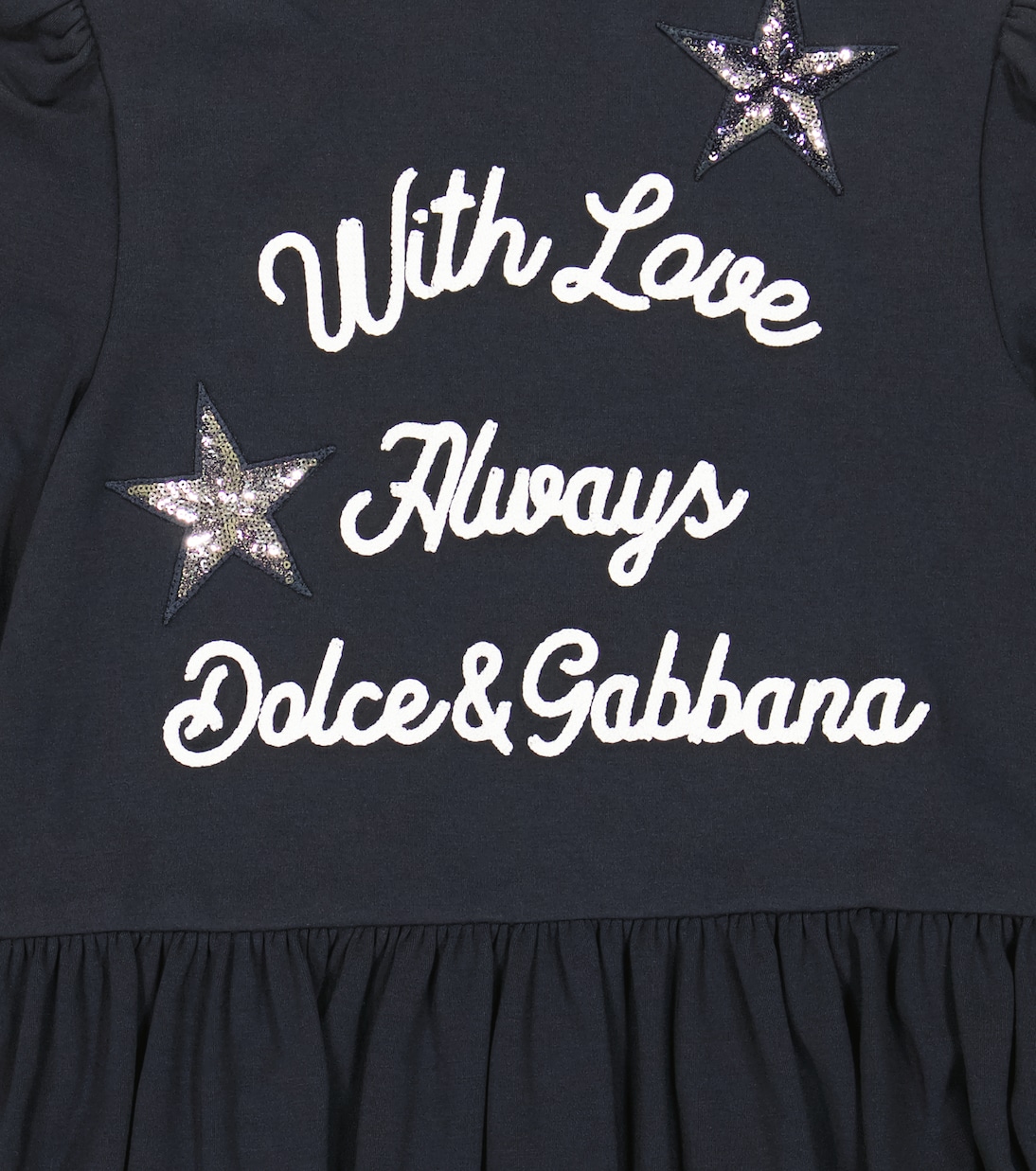 Vestido de punto en mezcla de algodón | Dolce&Gabbana Kids