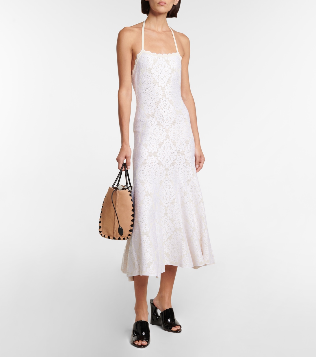 Mules Sculpture en cuir verni | Alaïa