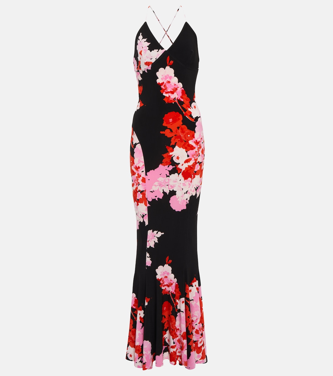 Floral jersey gown | Norma Kamali