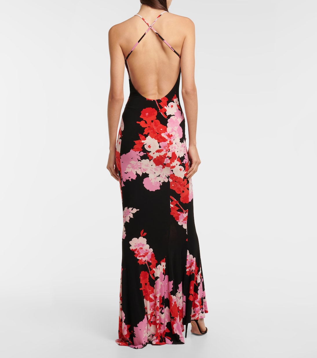 Floral jersey gown | Norma Kamali