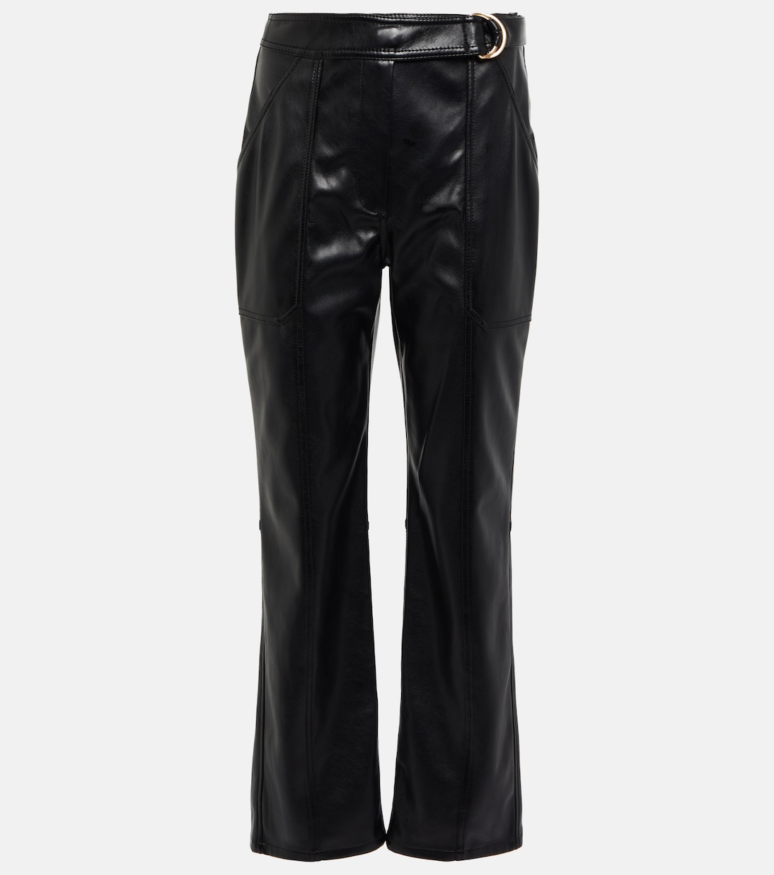 Pantalon Baxter à taille-haute en cuir synthétique | Simkhai