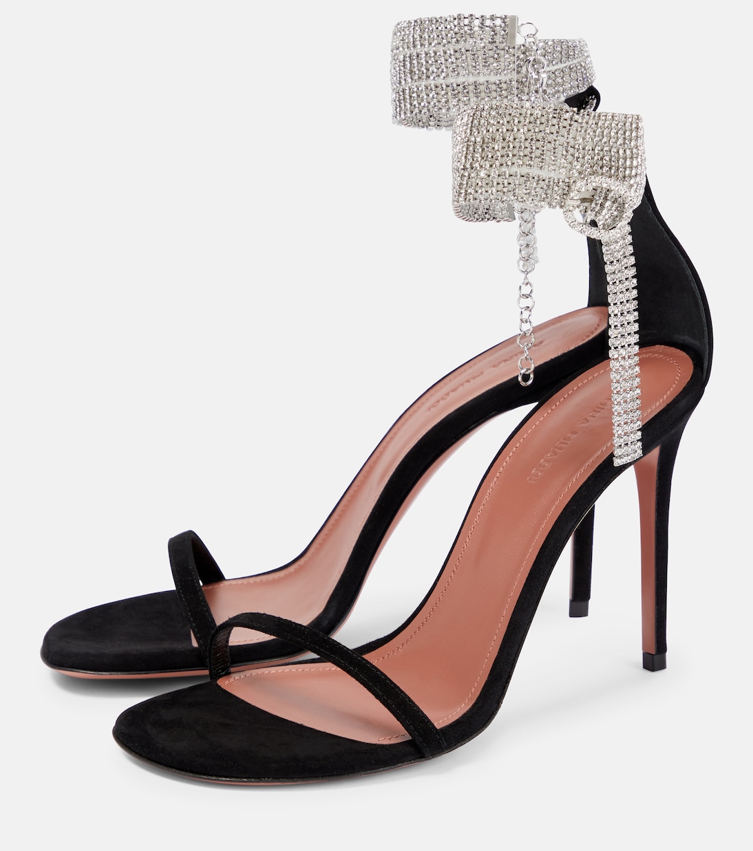 Giorgia embellished suede sandals | Amina Muaddi