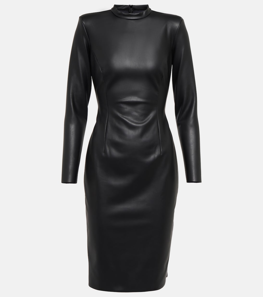 Faux-leather midi dress | Wolford