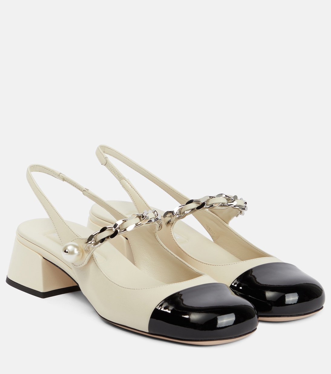 Escarpins en cuir verni | Miu Miu