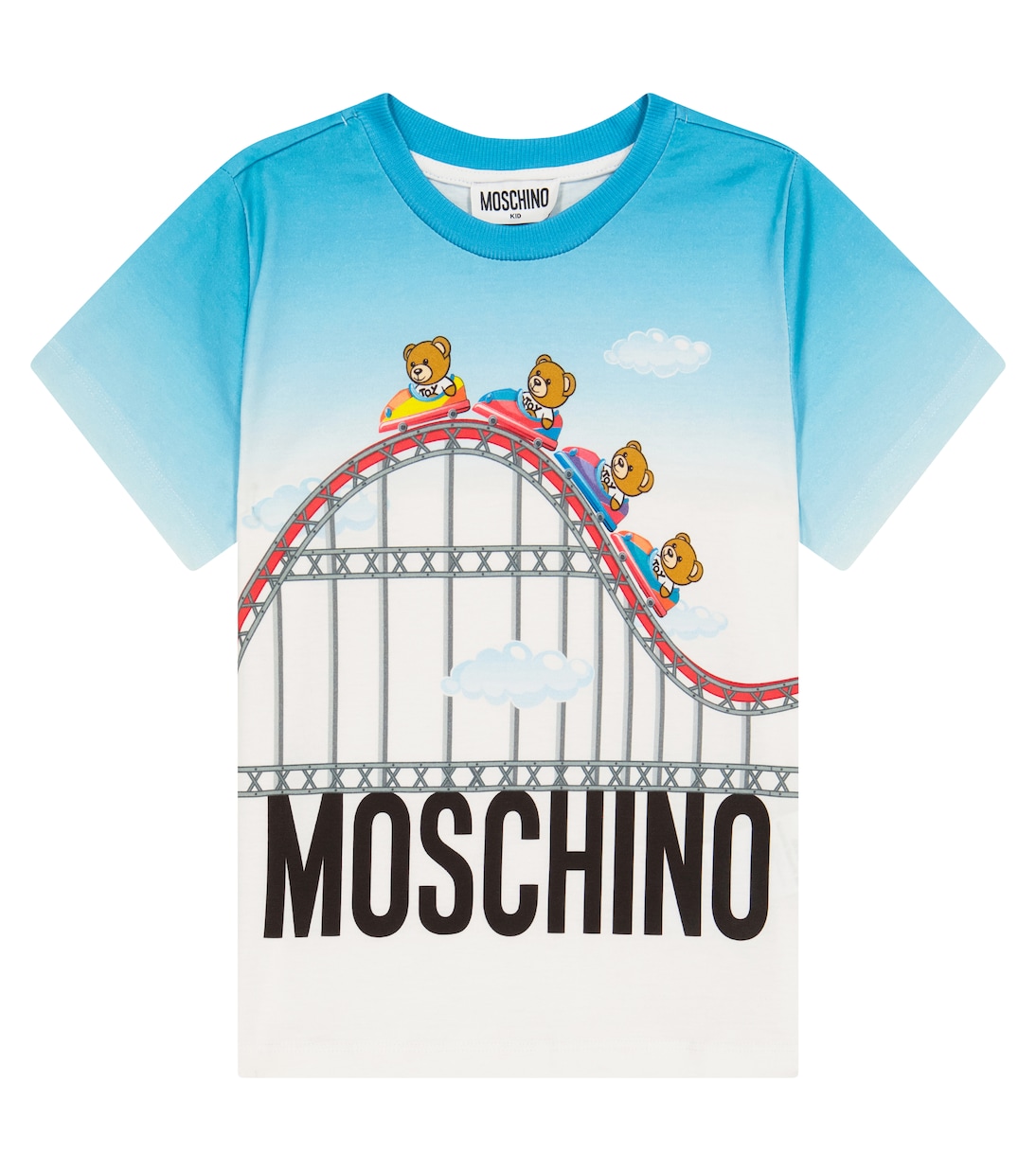T-shirt in cotone con stampa | Moschino Kids