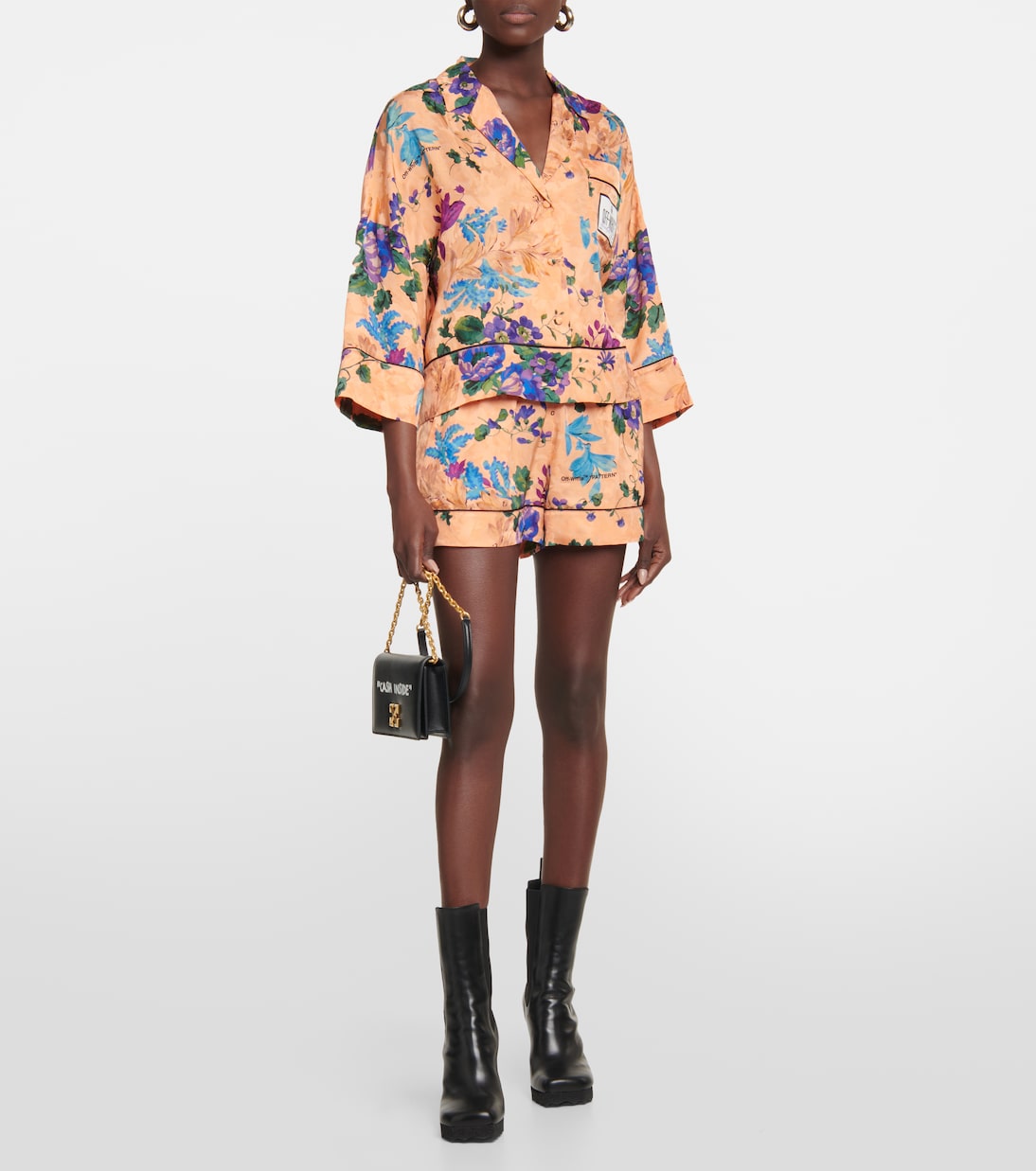 Shorts pigiama in jacquard con stampa | Off-White