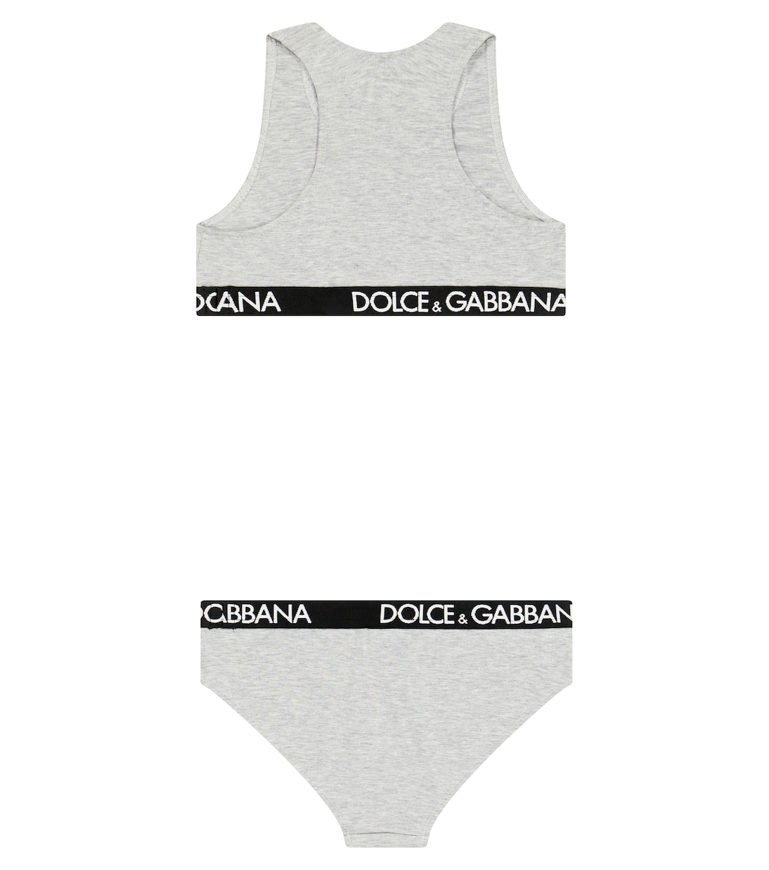 针织运动文胸与三角裤套装 | Dolce&Gabbana Kids
