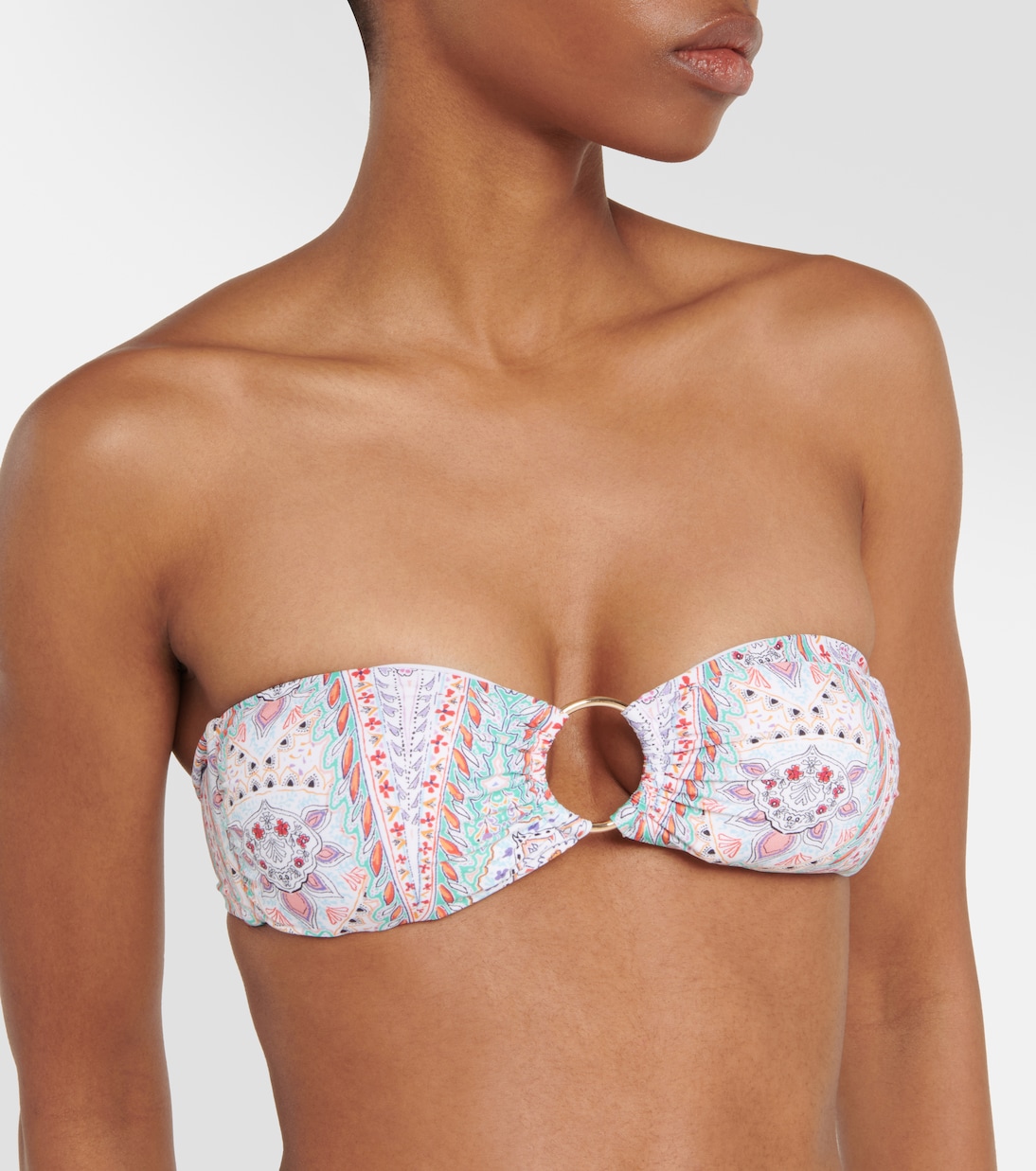 Top bikini a fascia Tortola con stampa | Melissa Odabash