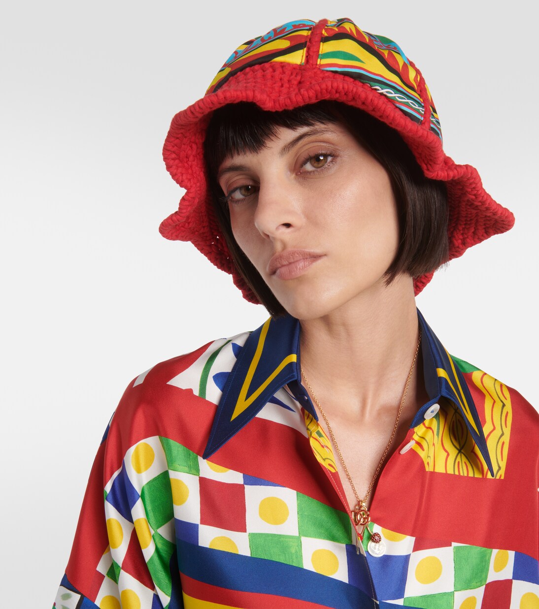 Cappello da pescatore Carretto in misto cotone | Dolce&Gabbana