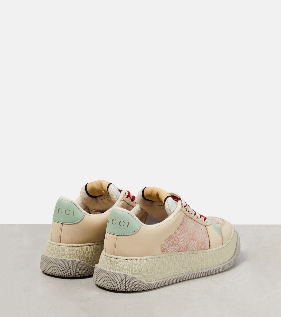 Screener GG canvas and leather sneakers | Gucci
