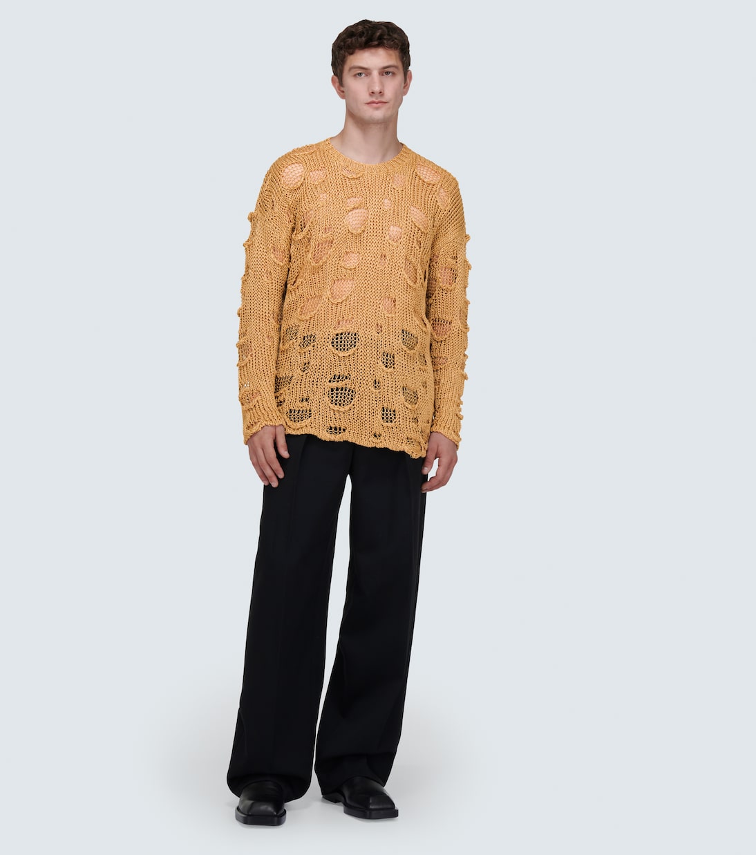 Pull Re-Edition en soie et lin mélangés | Dolce&Gabbana