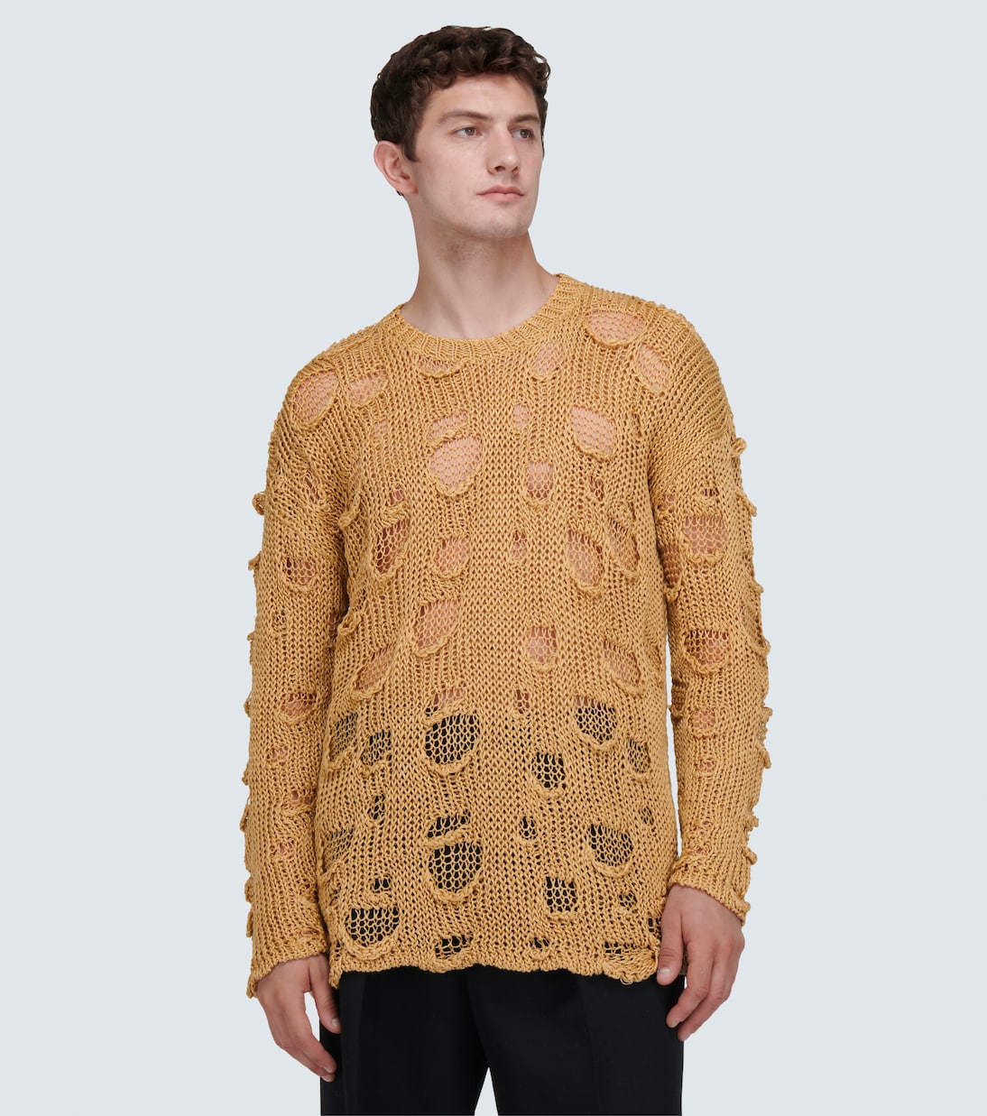 Pull Re-Edition en soie et lin mélangés | Dolce&Gabbana