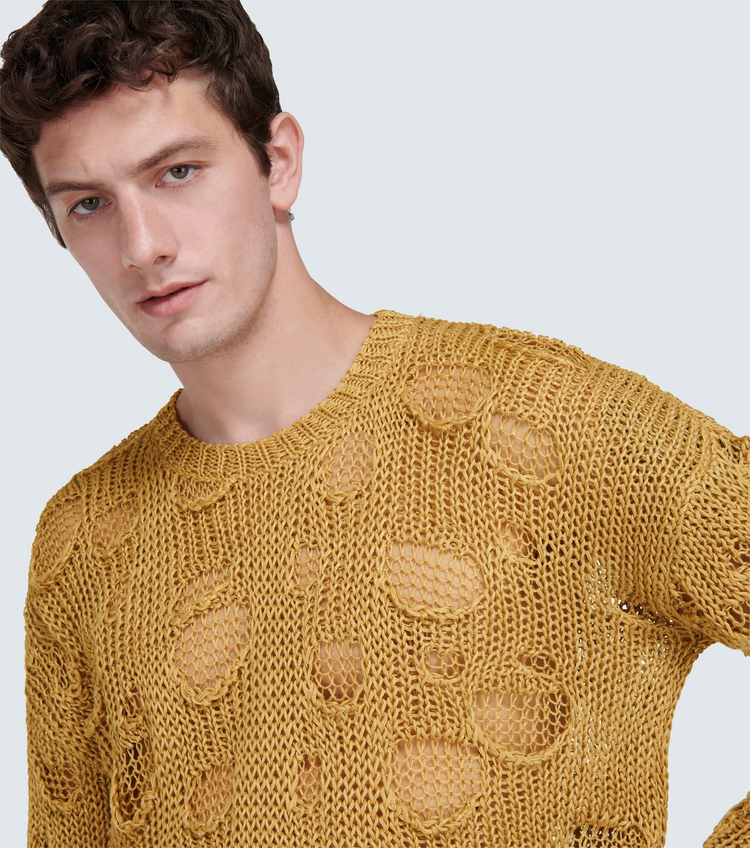 Pull Re-Edition en soie et lin mélangés | Dolce&Gabbana