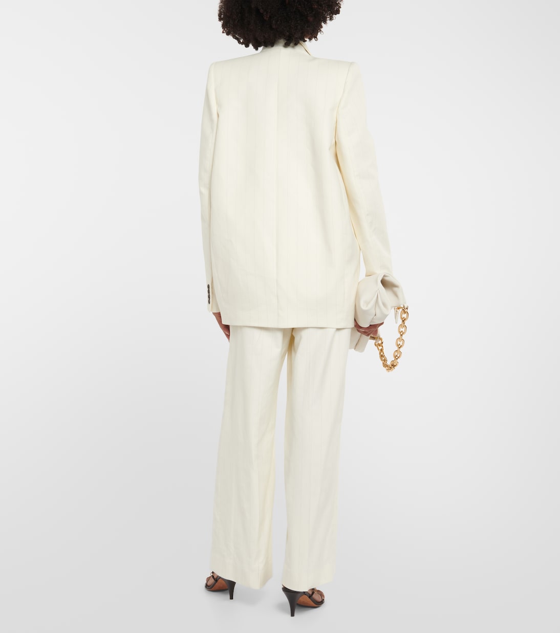 Veste de smoking Malek rayée en coton | Khaite