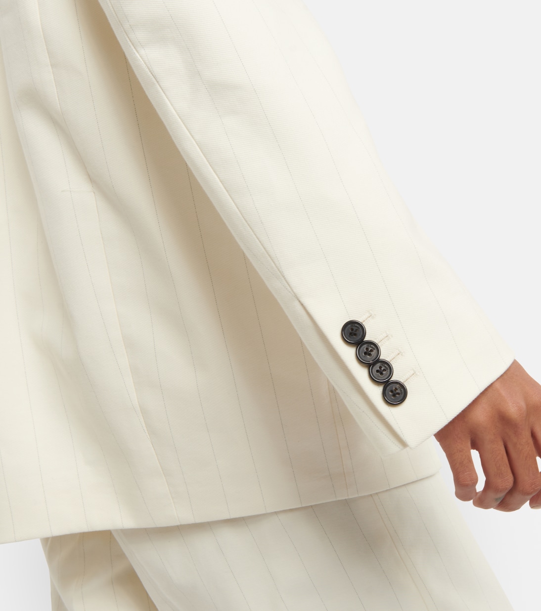 Veste de smoking Malek rayée en coton | Khaite