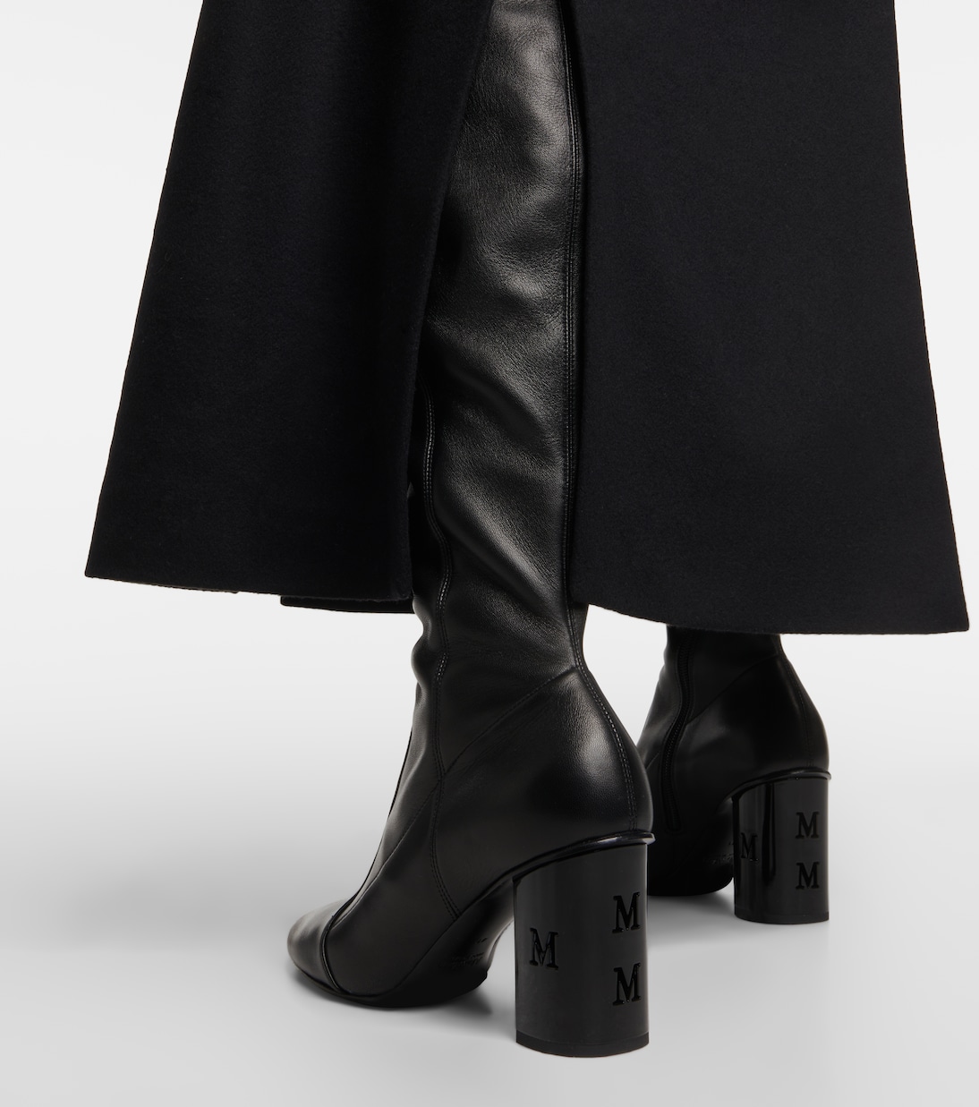Botas mosqueteras Damier de piel | Max Mara