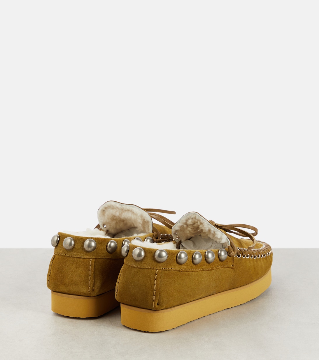 Mocasines Forley de ante con borrego | Isabel Marant