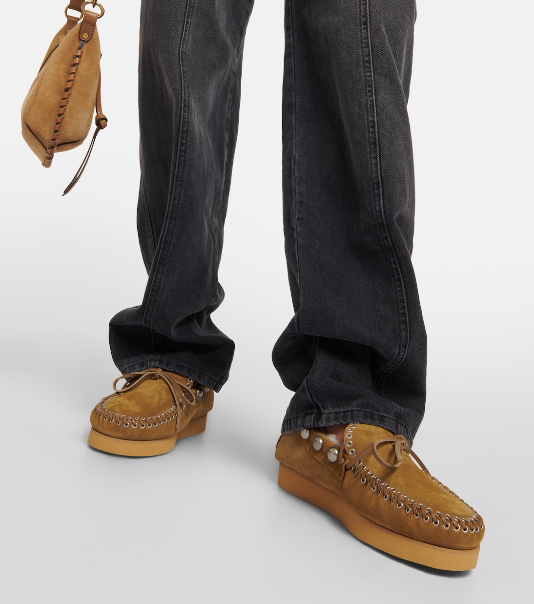 Mocasines Forley de ante con borrego | Isabel Marant