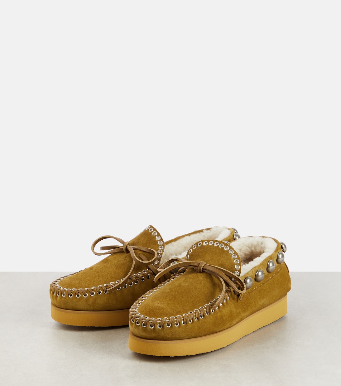 Mocasines Forley de ante con borrego | Isabel Marant