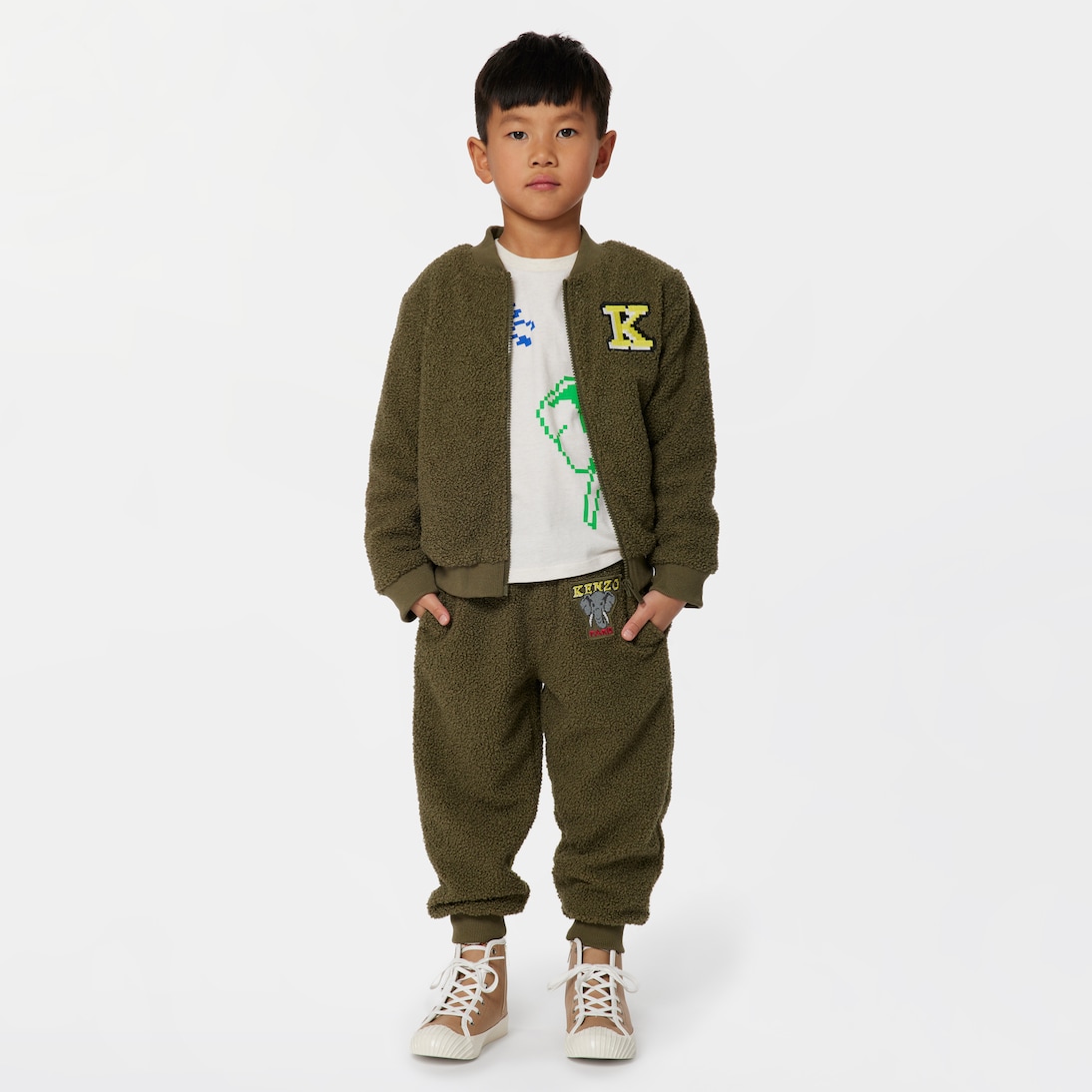 Bomberjacke aus Teddyfleece | Kenzo Kids