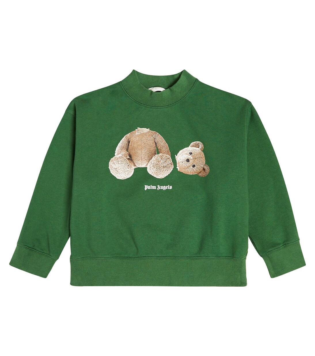 Felpa in jersey di cotone con stampa | Palm Angels Kids
