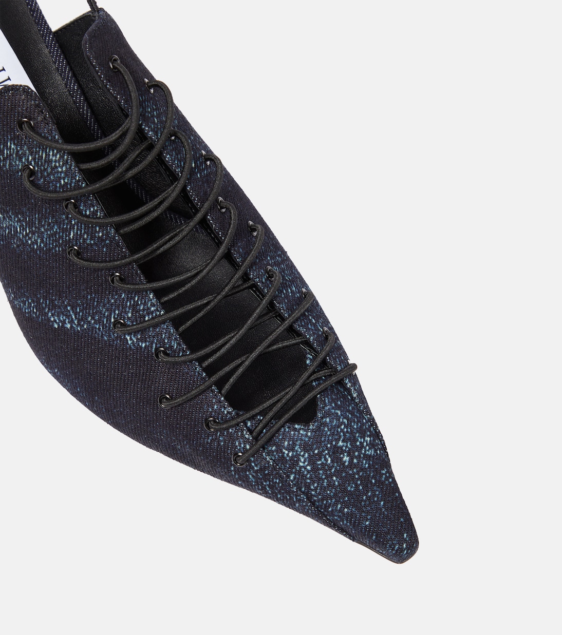 x Jean Paul Gaultier – Escarpins Corset en jean | Jimmy Choo